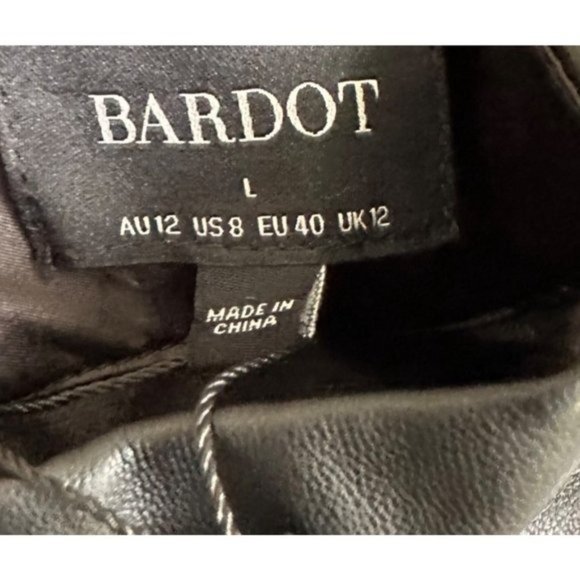 Bardot Harley PU Dress in Black - Picture 6 of 8